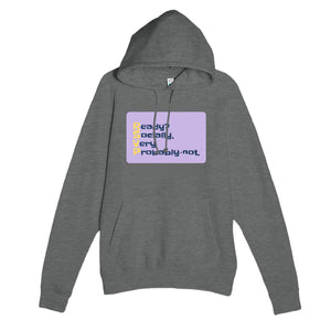 Ready? Socially, Very Probably-not. — funny graphite heather unisex hoodie