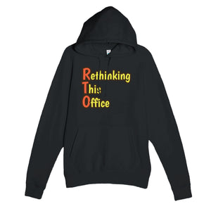 Rethinking This Office — funny black unisex hoodie
