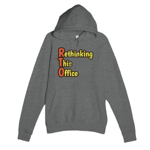 Rethinking This Office — funny graphite heather unisex hoodie