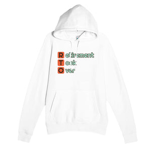 Retirement Took Over — funny white unisex hoodie