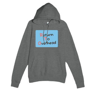 Return To Overhead — funny graphite heather unisex hoodie