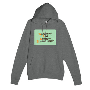 Software And Another Subscription — funny graphite heather unisex hoodie
