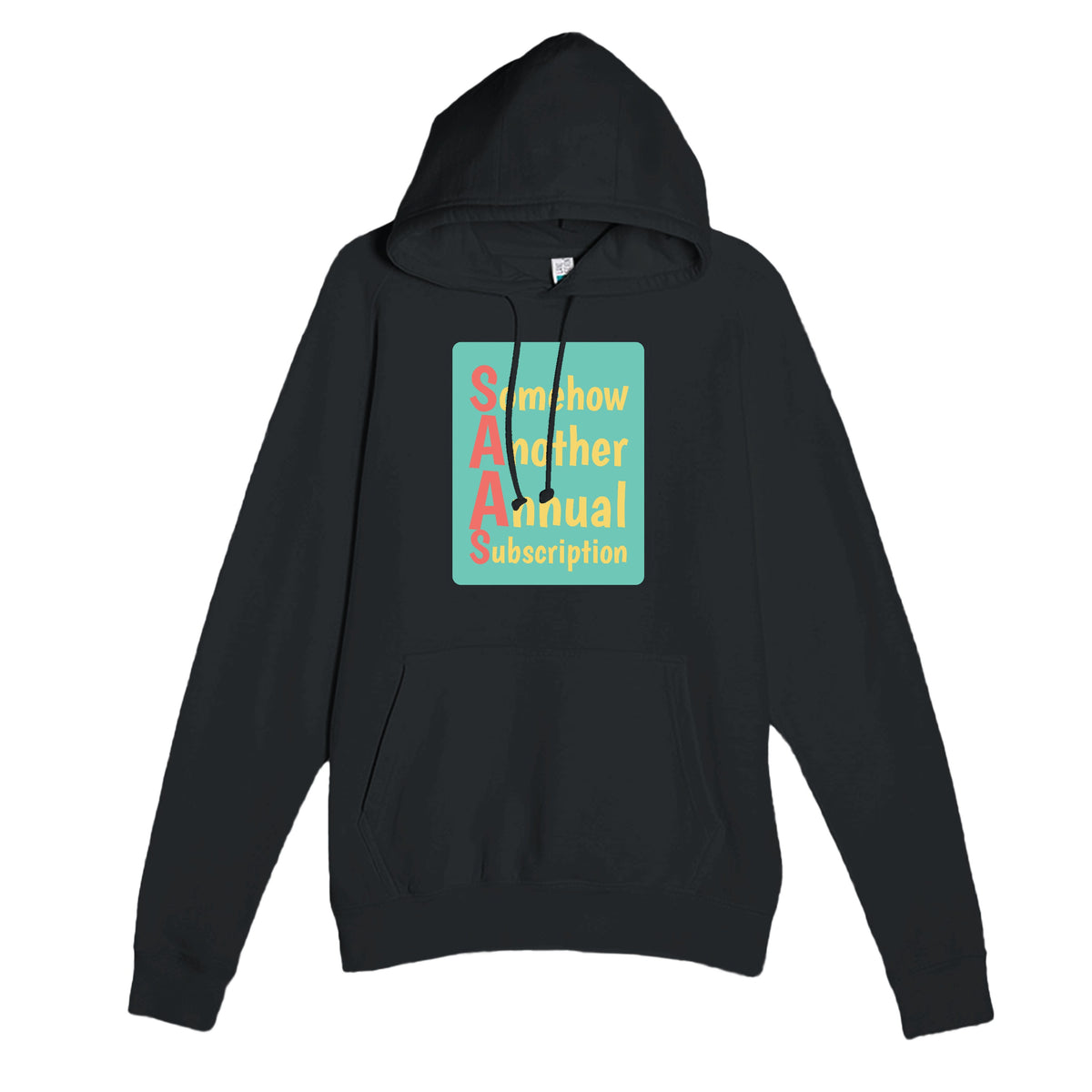 Somehow Another Annual Subscription — funny black unisex hoodie