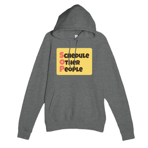 Schedule Other People — funny graphite heather unisex hoodie