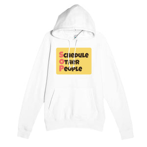 Schedule Other People — funny white unisex hoodie