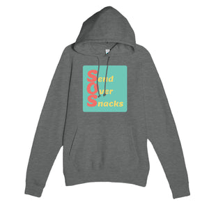 Send Over Snacks — funny graphite heather unisex hoodie