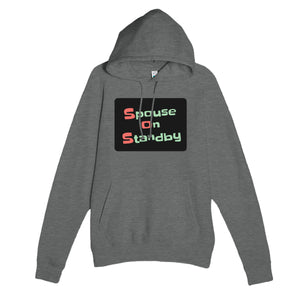 Spouse on Standby — funny graphite heather unisex hoodie