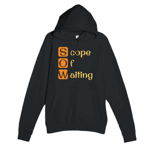 Scope Of Waiting — funny black unisex hoodie