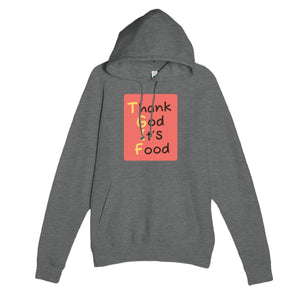 Thank God It’S Food — funny graphite heather unisex hoodie