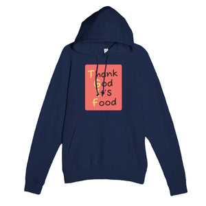 Thank God It’S Food — funny navy unisex hoodie