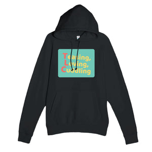 Teasing, Loving, Cuddling — funny black unisex hoodie