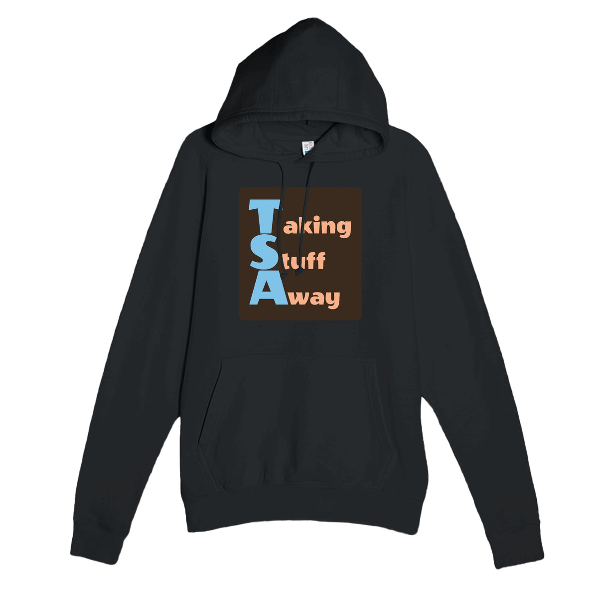 Taking Stuff Away — funny black unisex hoodie