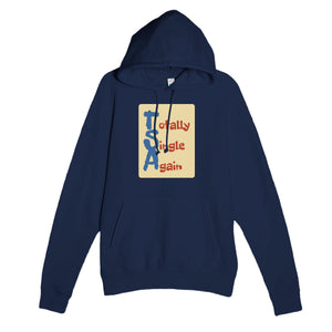 Totally Single Again — funny navy unisex hoodie