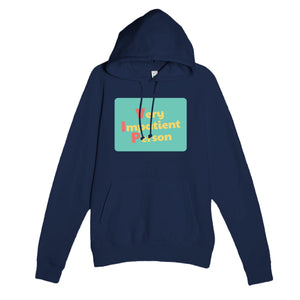 Very Impatient Person — funny navy unisex hoodie