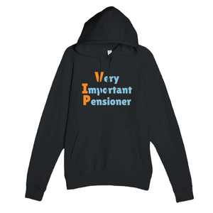 Very Important Pensioner — funny black unisex hoodie