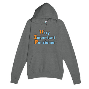 Very Important Pensioner — funny graphite heather unisex hoodie