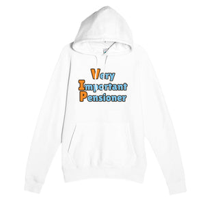 Very Important Pensioner — funny white unisex hoodie