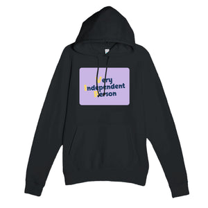 Very Independent Person — funny black unisex hoodie