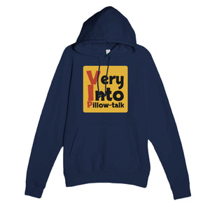 Very Into Pillow-talk — funny navy unisex hoodie