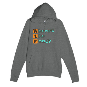 Where’s the Food? — funny graphite heather unisex hoodie