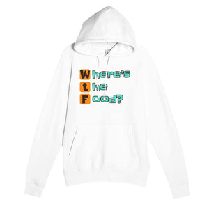Where’s the Food? — funny white unisex hoodie