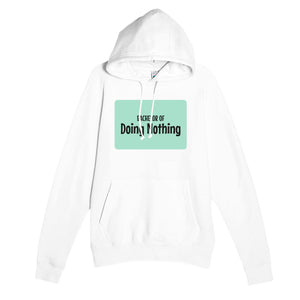 Bachelor of Doing Nothing — funny white unisex hoodie