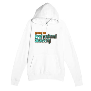 Bachelor of Professional Snacking — funny white unisex hoodie