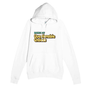 Bachelor of Questionable Choices — funny white unisex hoodie