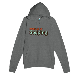 Bachelor of Swiping — funny graphite heather unisex hoodie