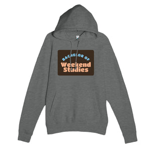 Bachelor of Weekend Studies — funny graphite heather unisex hoodie