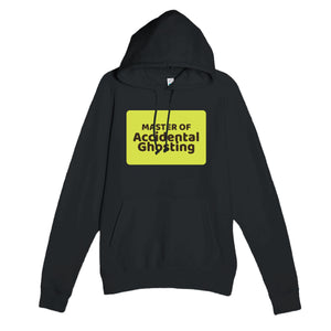 Master of Accidental Ghosting — funny black unisex hoodie