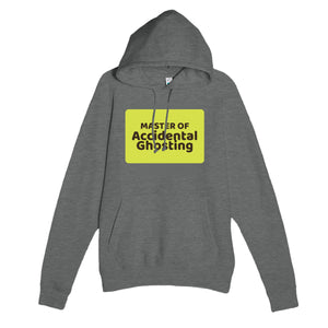 Master of Accidental Ghosting — funny graphite heather unisex hoodie