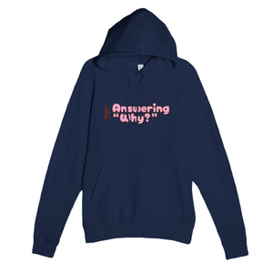 Master of Answering “Why?” — funny navy unisex hoodie