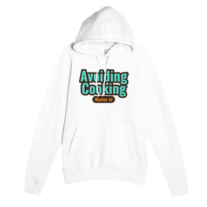 Master of Avoiding Cooking — funny white unisex hoodie