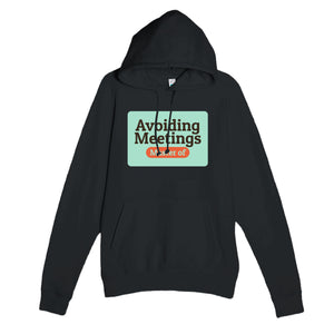 Master of Avoiding Meetings — funny black unisex hoodie