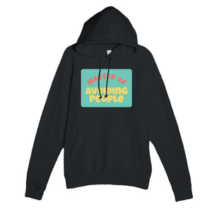 Master of Avoiding People — funny black unisex hoodie