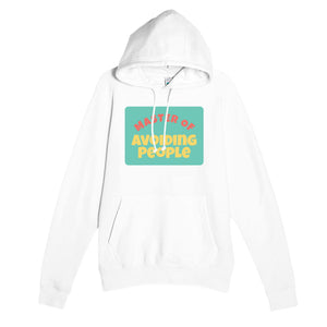 Master of Avoiding People — funny white unisex hoodie