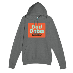 Master of Bad Dates — funny graphite heather unisex hoodie
