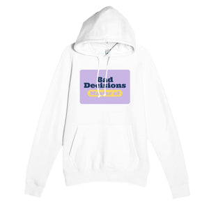 Master of Bad Decisions — funny white unisex hoodie