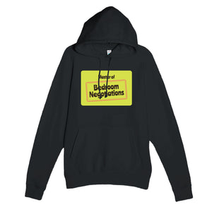 Master of Bedroom Negotiations — funny black unisex hoodie