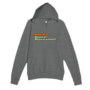 Master of Blanket Management — funny graphite heather unisex hoodie
