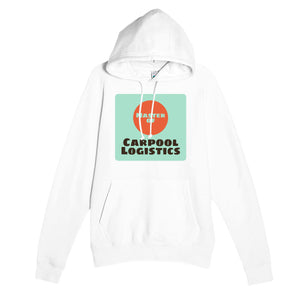 Master of Carpool Logistics — funny white unisex hoodie