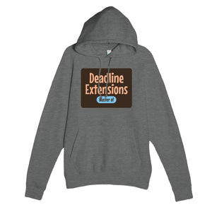 Master of Deadline Extensions — funny graphite heather unisex hoodie