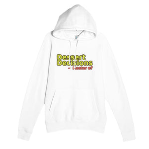 Master of Dessert Decisions — funny white unisex hoodie