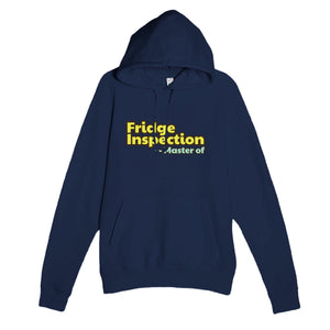 Master of Fridge Inspection — funny navy unisex hoodie