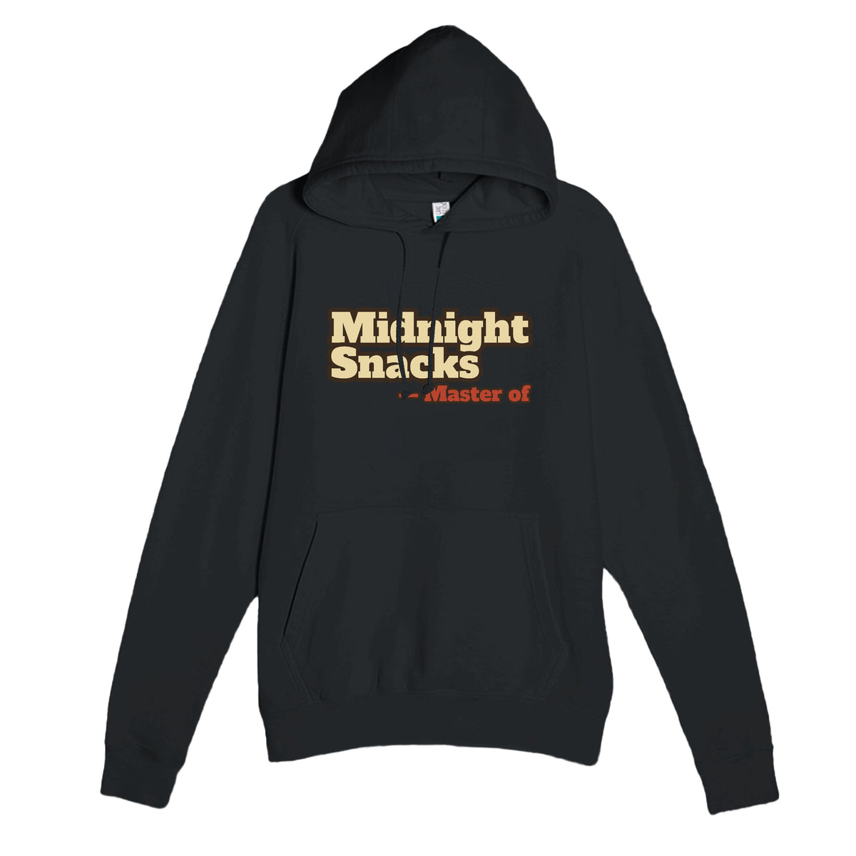 Master of Midnight Snacks — funny black unisex hoodie
