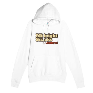 Master of Midnight Snacks — funny white unisex hoodie