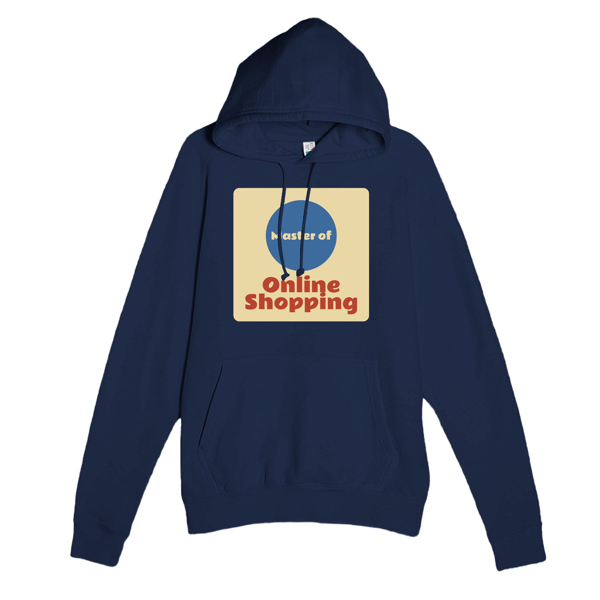 Master of Online Shopping — funny navy unisex hoodie