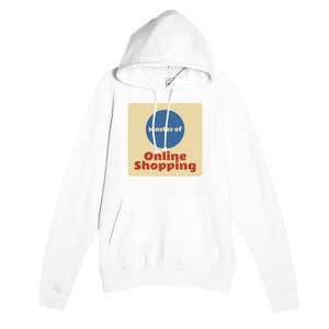Master of Online Shopping — funny white unisex hoodie