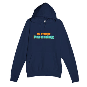 Master of Parenting — funny navy unisex hoodie